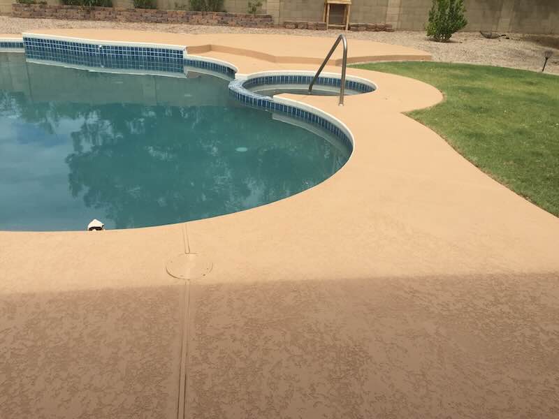 Restored Kool Deck · pool edge detail